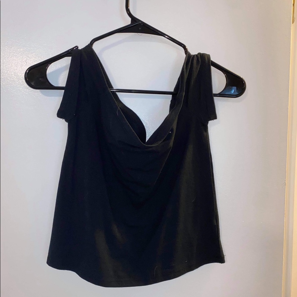 Pacsun basics off the shoulder crop